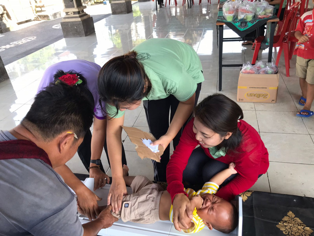 Pelaksanaan Posyandu Balita Banjar Karangenjung Shanti - 12 Oktober 2024